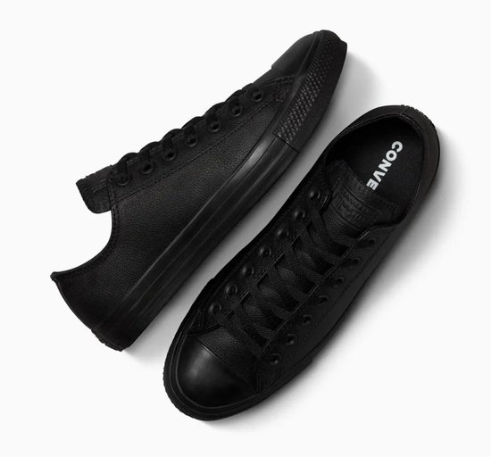 Converse - Chuck Taylor All Star Leather High - Sneaker Dressed Low - Homme - Taille 44 - Zwart; Noir - Noir Monochrome