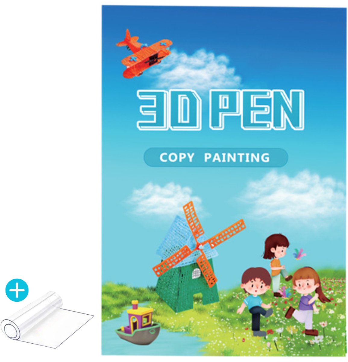 Luumuu® XXL Sjablonenboek Voor 3D Pen - Tekenboek Met Overtrekvel - Tekenboeken Kinderen - Voorbeeldboekje - 3D Pen Accessoires - Tekenboekje - Sjablonen - 3D Tekenen - Inclusief Ebook