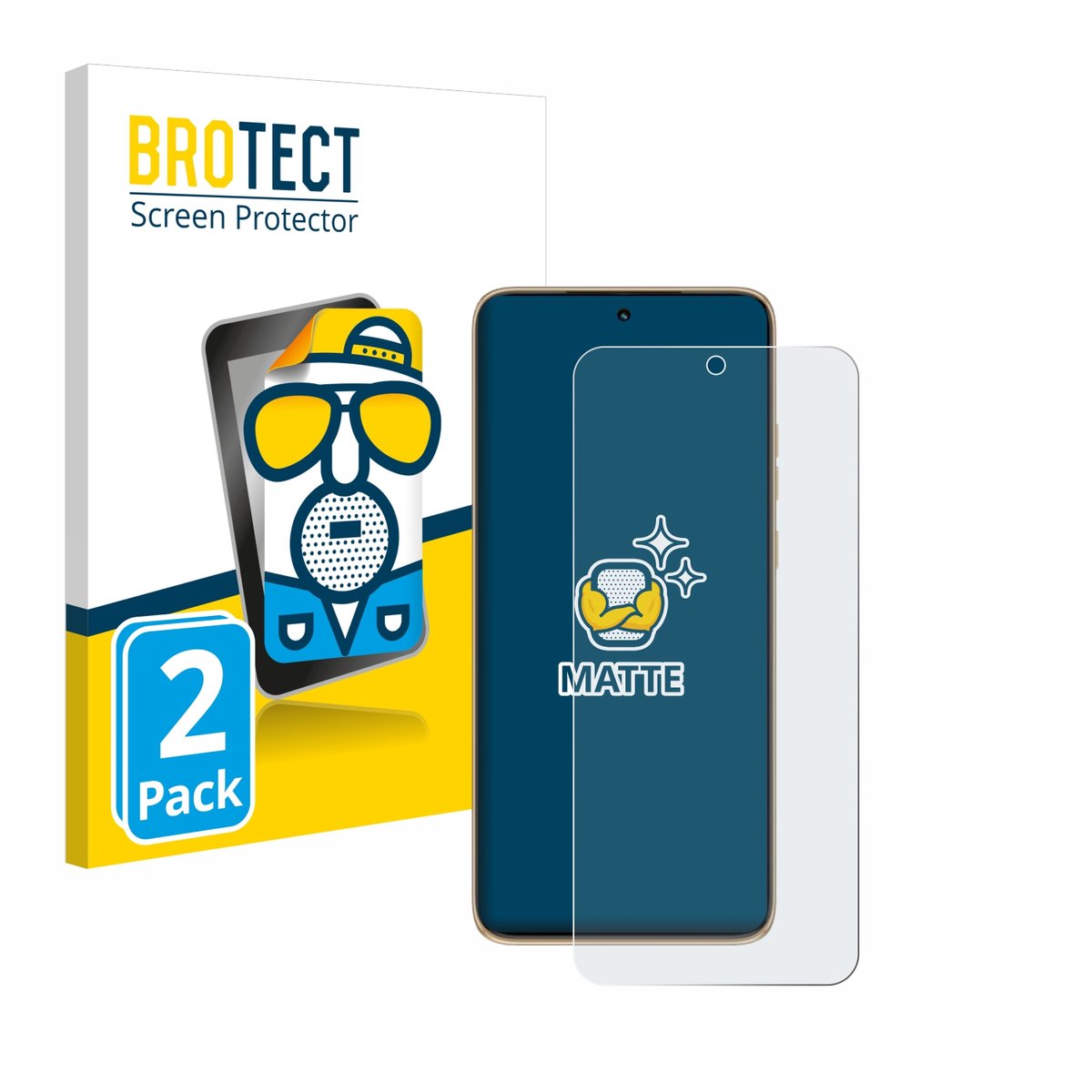 BROTECT - Screenprotector voor Motorola Edge 50 Neo - Folie Beschermfolie matte 2 Stuks