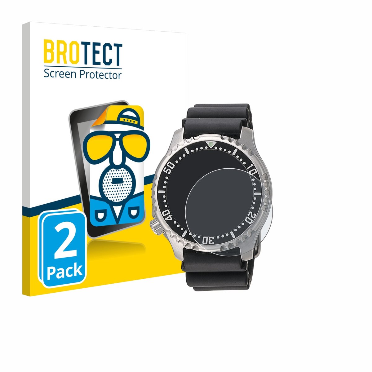 BROTECT - Screenprotector voor Citizen NY0040 - Folie Beschermfolie matte 2 Stuks
