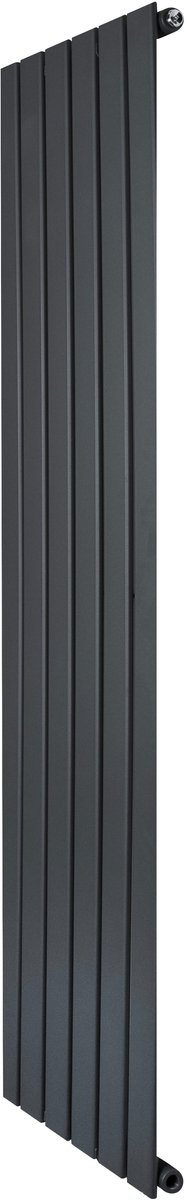1-kolom design radiator - 1600x420 mm - grijs - vlakke panelen