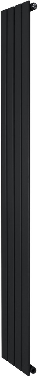 1-kolom design radiator - 1800x280 mm - zwart - vlakke panelen
