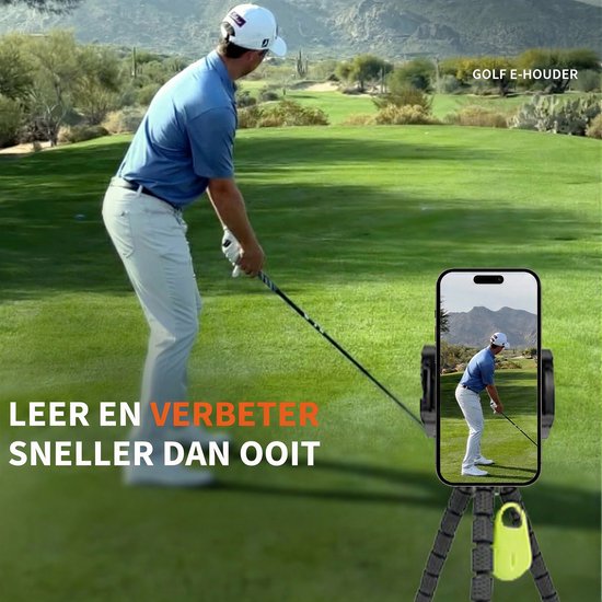 Stripe golf telefoonhouder, flexibel statief met Bluetooth remote van Stripe Golf — afbeelding 5