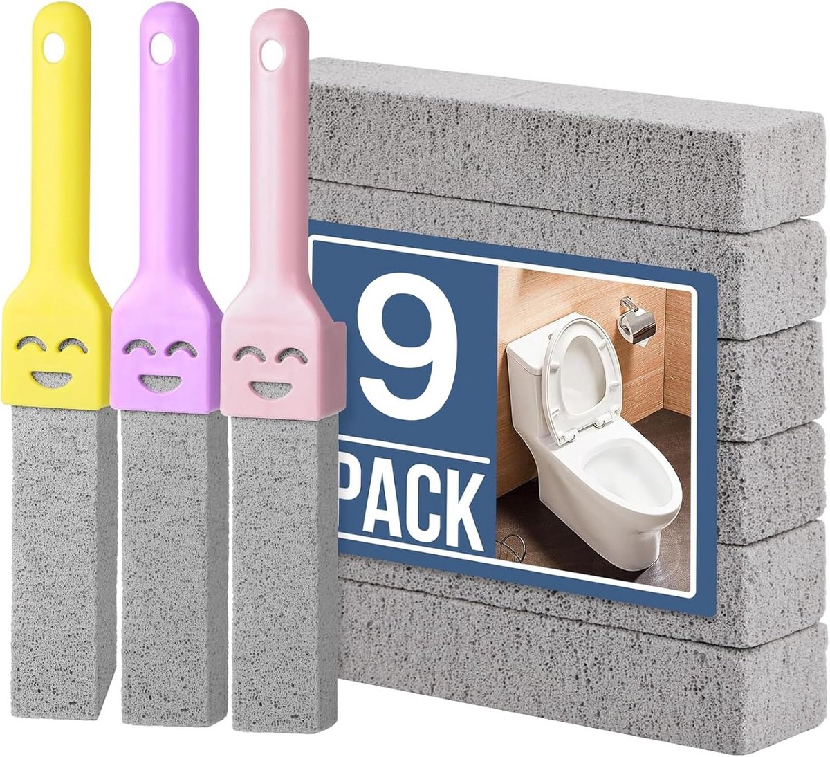 Pumice Steentje Set voor Toilet, Tegels en Kalkverwijdering