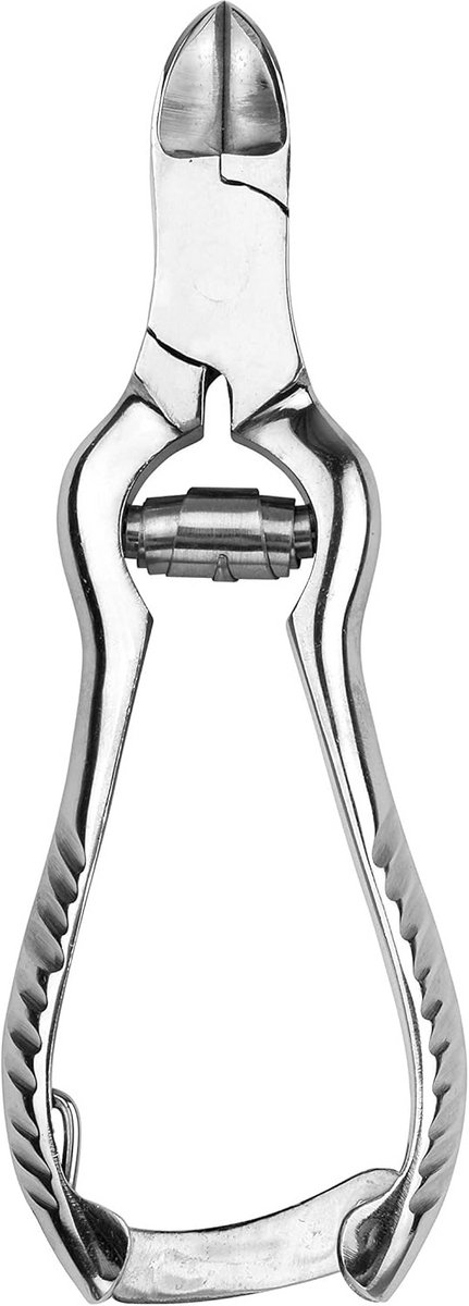 Professionele Pedicure Tongs met Drukveer - 12 cm - Chromen Nagelriemtang