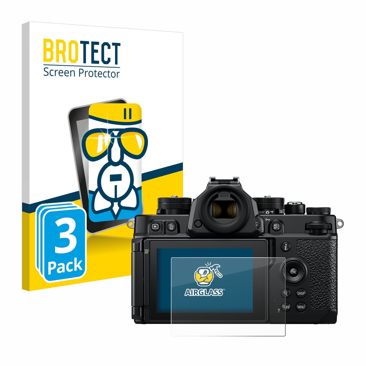 Screenprotector 3 Stuks voor Nikon Z F Beschermglas transparant