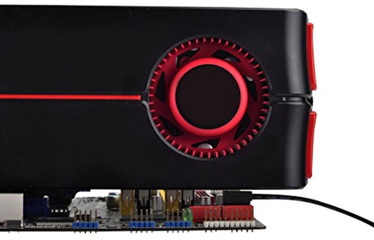 Ultradunne SATA III Kabel 30 cm met 90° Schuine Aansluitingen - Zwart