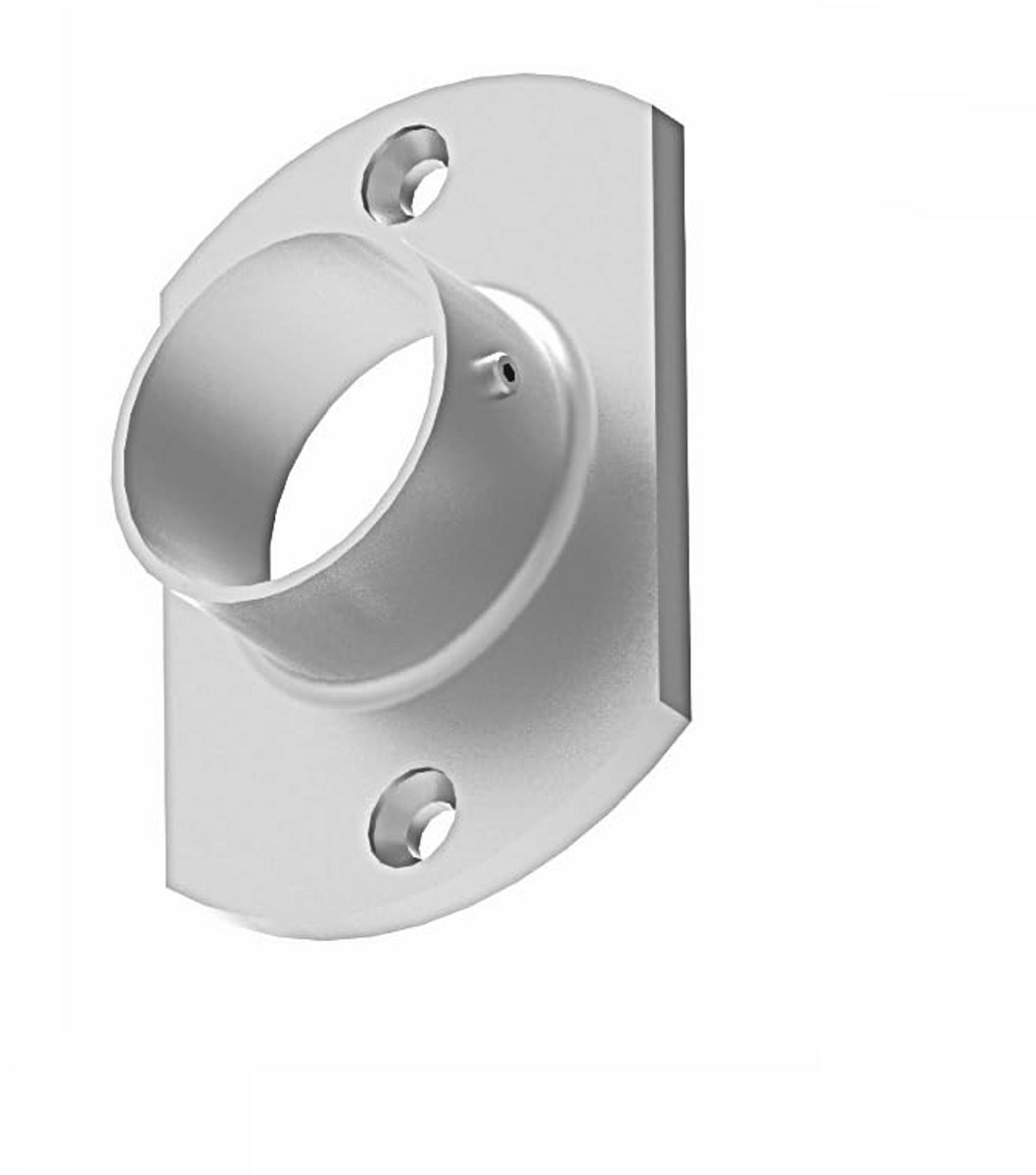 Roestvrij Stalen Buisverbinder en Wandanker 42,4x2,0mm - Voor Leuningen en Beugelbevestiging