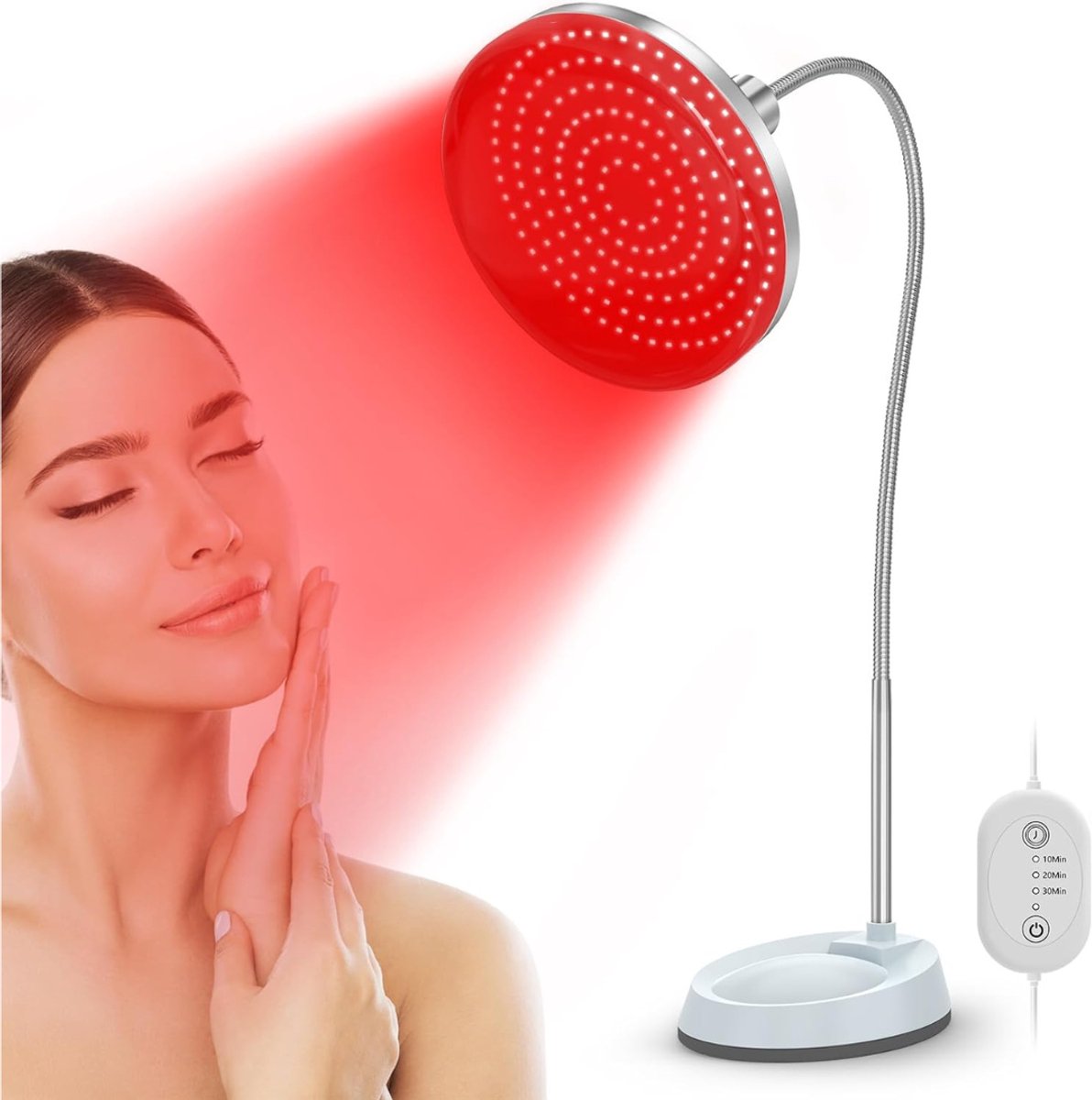 Infraroodlamp - Warmtelamp Verstelbaar- Infrarood Lampen voor Spieren - Duurzame Hittelamp - Wit