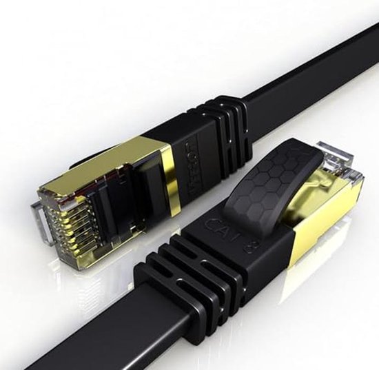 2 Stuks RJ45 Verdubbelingsadapter – Splitter Ethernetkabel Met Dubbele Poort, Plug-and-play, Compatibel Met Router, Switch, Tv, ADSL (zwart)