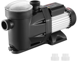 VEVOR Zwembadpomp Filterpomp 2hp 1800w Dubbele Snelheid, Max Debiet 33000l/H Bovengrondse Zwembadpomp, 220v-240v, 1450/2860rpm Pomp voor Bovengrondse Zwembaden, Spa's, Warmwaterbronnen, Irrigatiesystemen