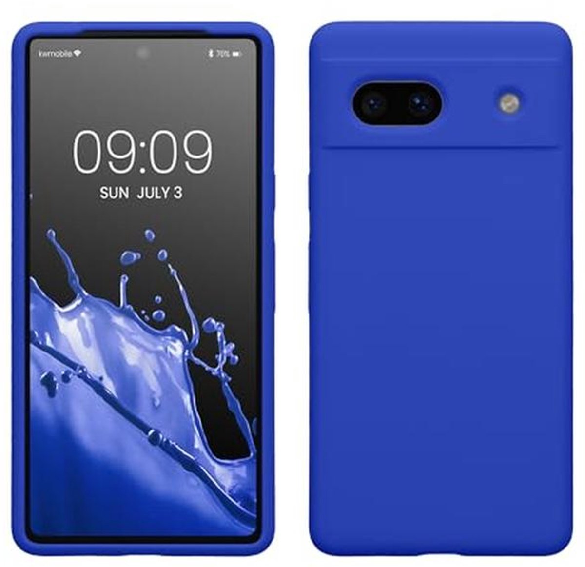 Zachte Smartphone Hoes voor Google Pixel 7a - Geschikt en Duurzaam in Baltic Blue