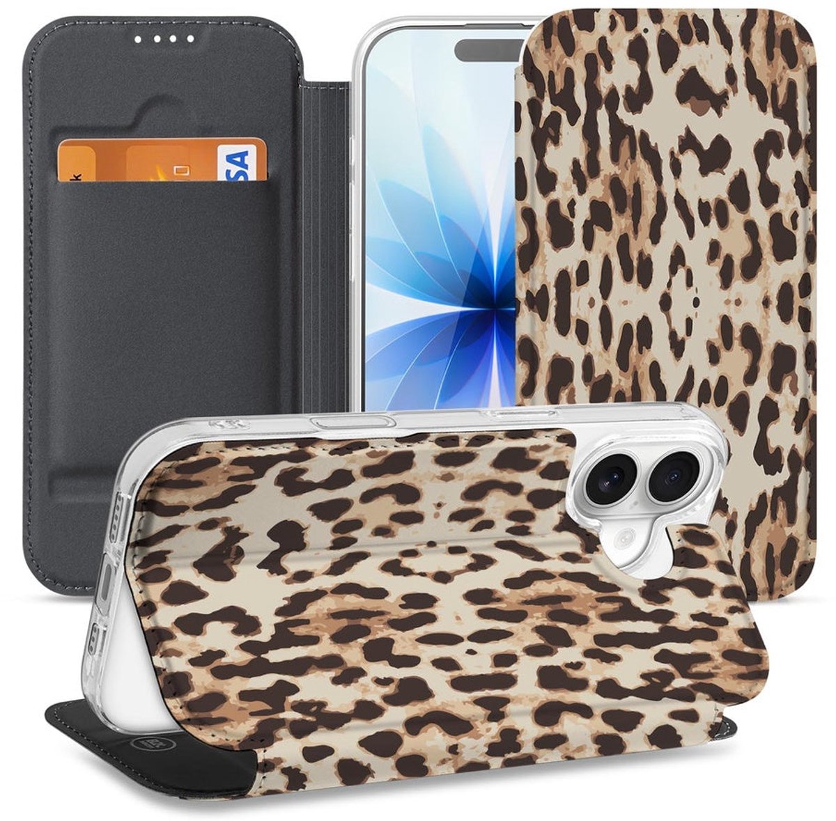 Flip Style Cover Apple iPhone 17 Leopard