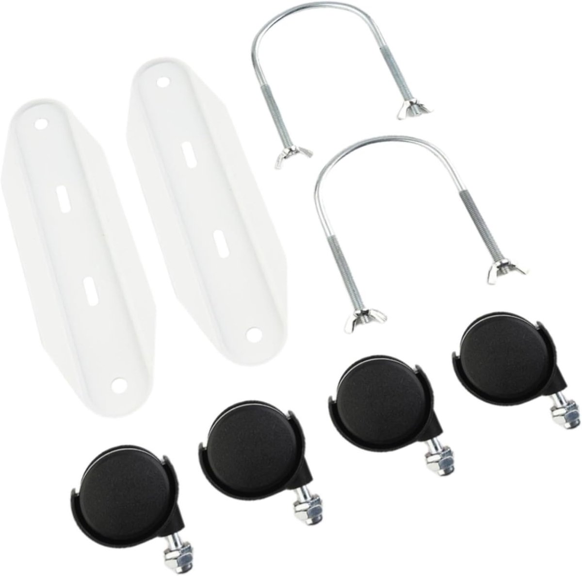 Wielen Set - Verwarming Accessoires - Radiator Verplaatsen - 360 Graden Draaibaar - 2 Stuks - Zwart