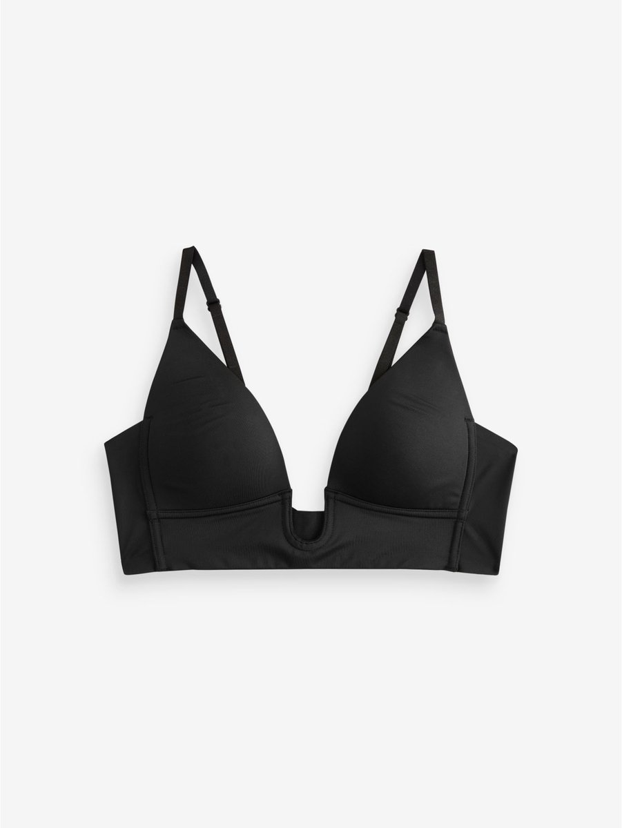 Next Dames - A-E Multiway-bh met diep decolleté - Zwart Black