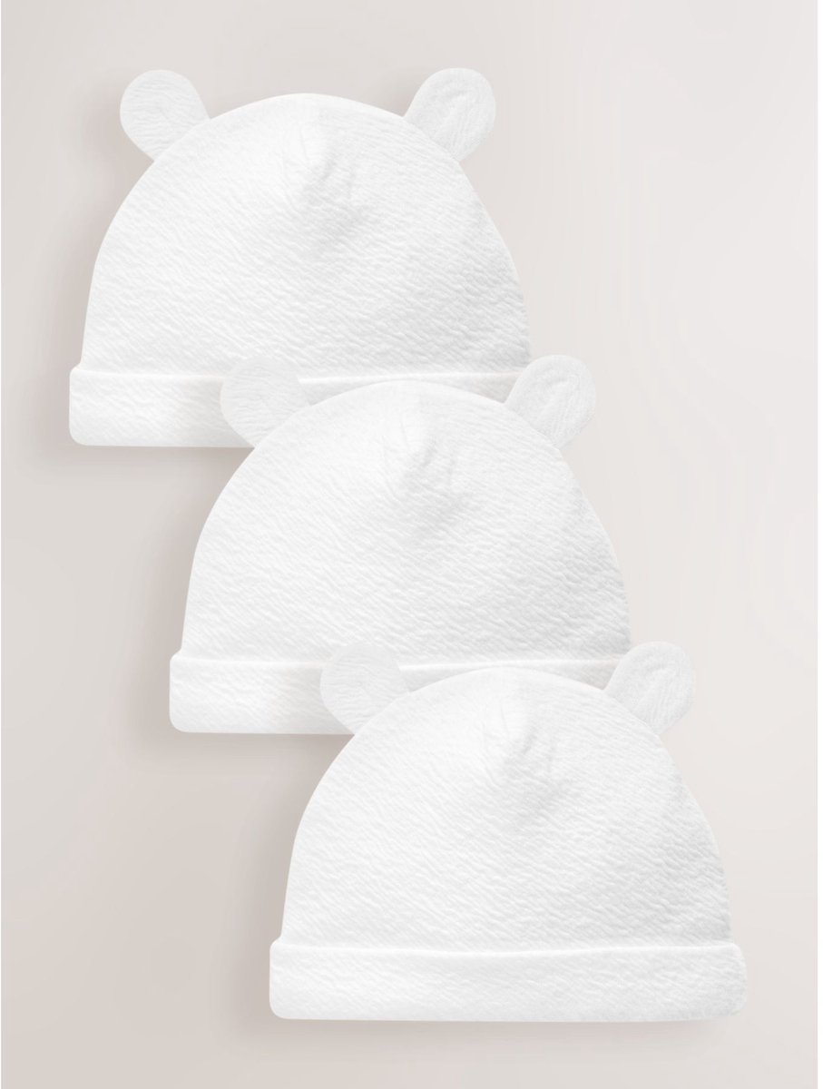 Next Beanie Jersey baby mutsen 3 set