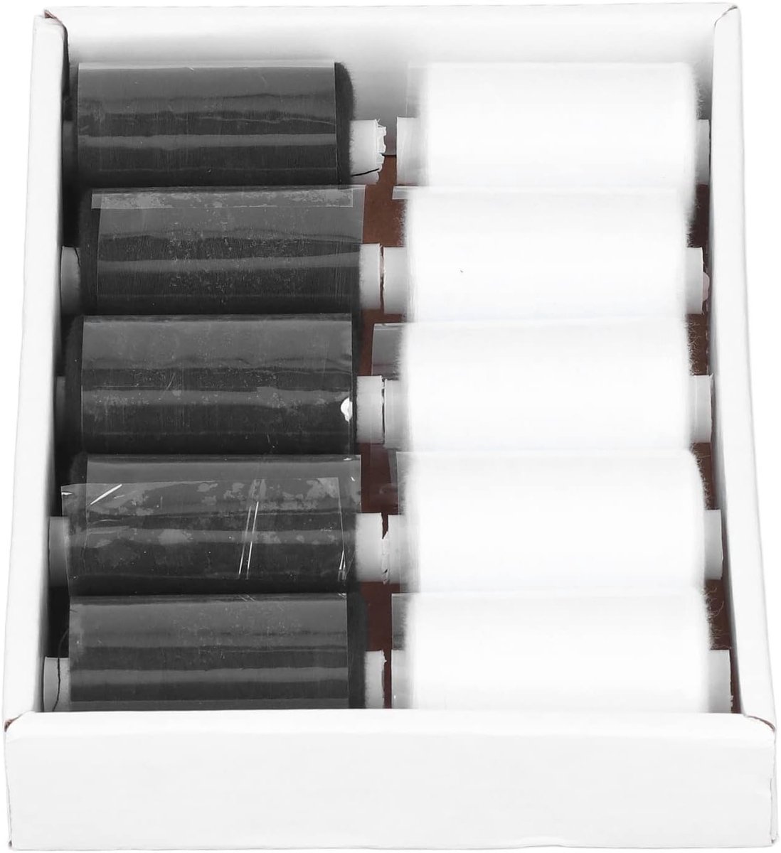 Naaigaren Set - Polyester Garen - Handwerk Kleding - Hoge Sterkte - 10 Stuks - Zwart Wit