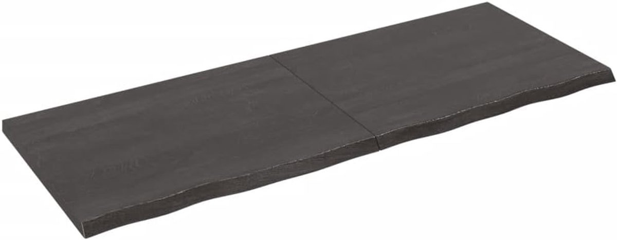 Tafelblad Eikenhout - Houten Plaat - Keuken of Bar - Handgemaakt met Levendige Rand