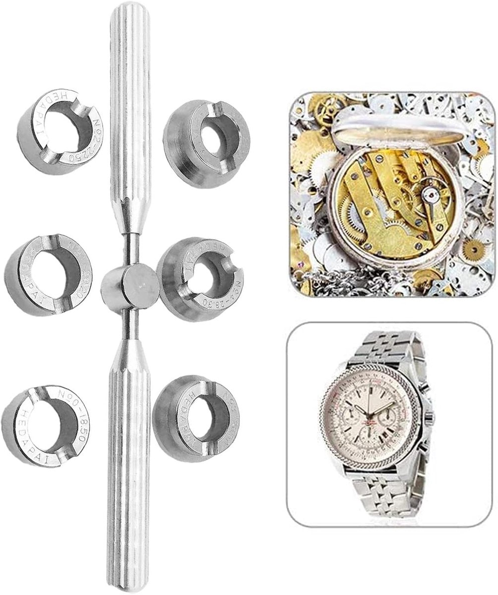 Horlogekast Opener - Reparatie Gereedschap - Horloge Onderhoud - Hoogwaardig Staal - 23.5 cm Lengte