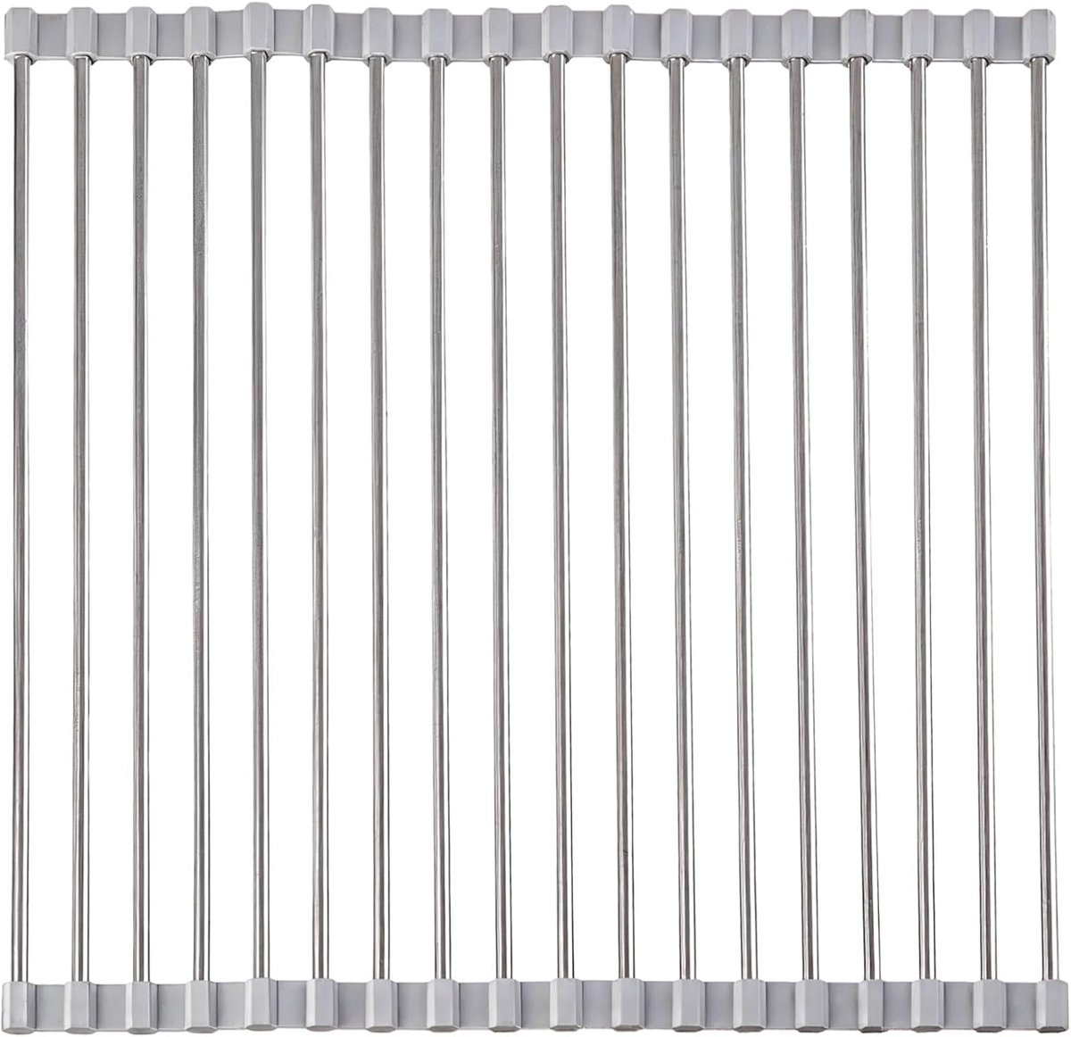 Keuken Afdruiprek - Vaatwasser Rolrek - Boven Gootsteen - Inklapbaar RVS - 37x29cm