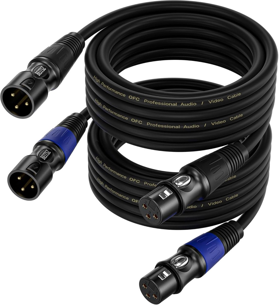 XLR Kabel Set - Microfoon Kabels - Geluid Verbinding - Verwarring-vrij Ontwerp - 5 Meter