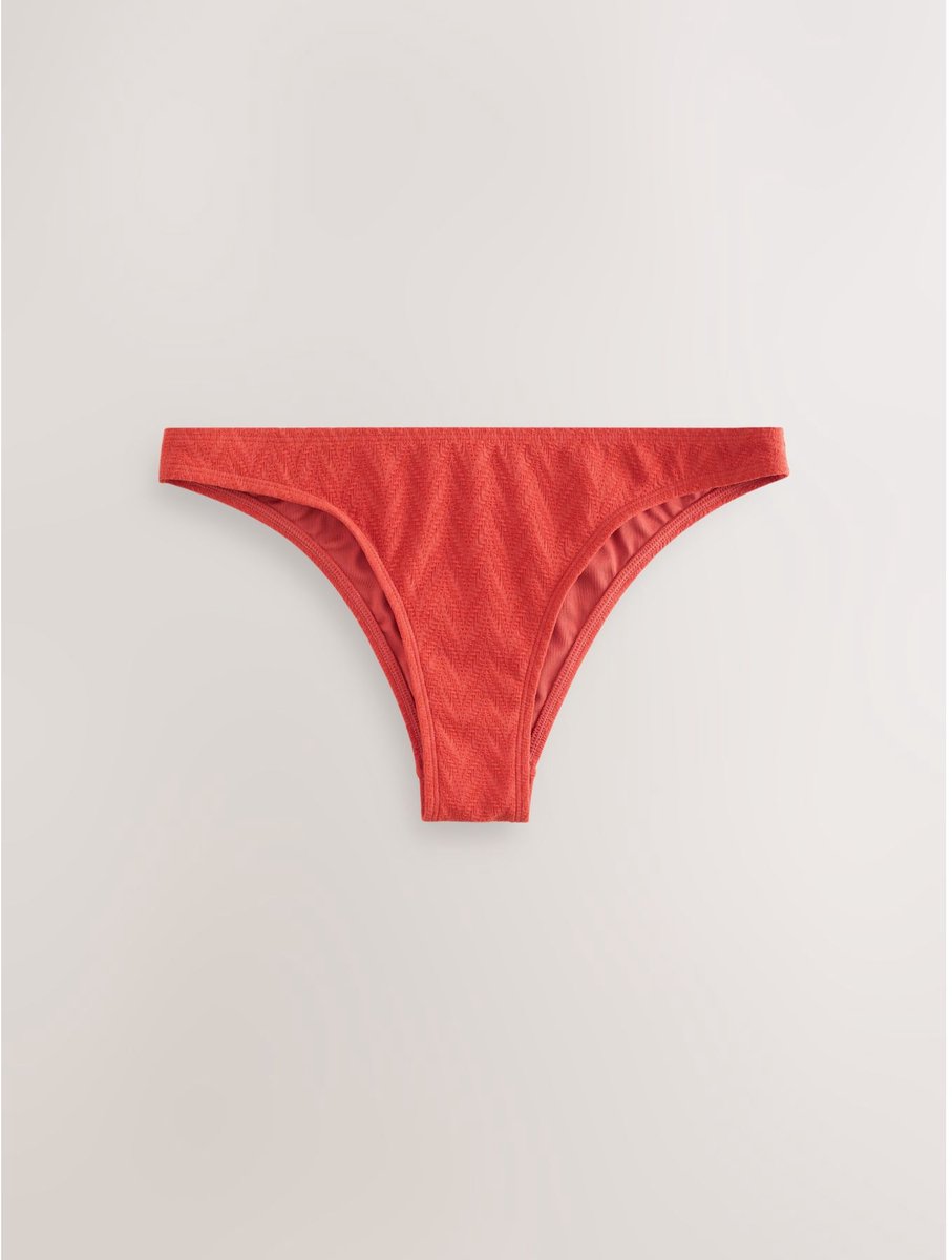Next Dames - Hoog uitgesneden Braziliaans bikinibroekje - Rood Rust Red