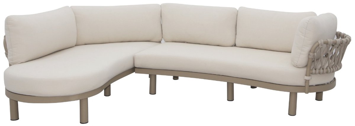DÉJA Living Loungeset Ambra - Beige/Taupe - 195x184x63cm