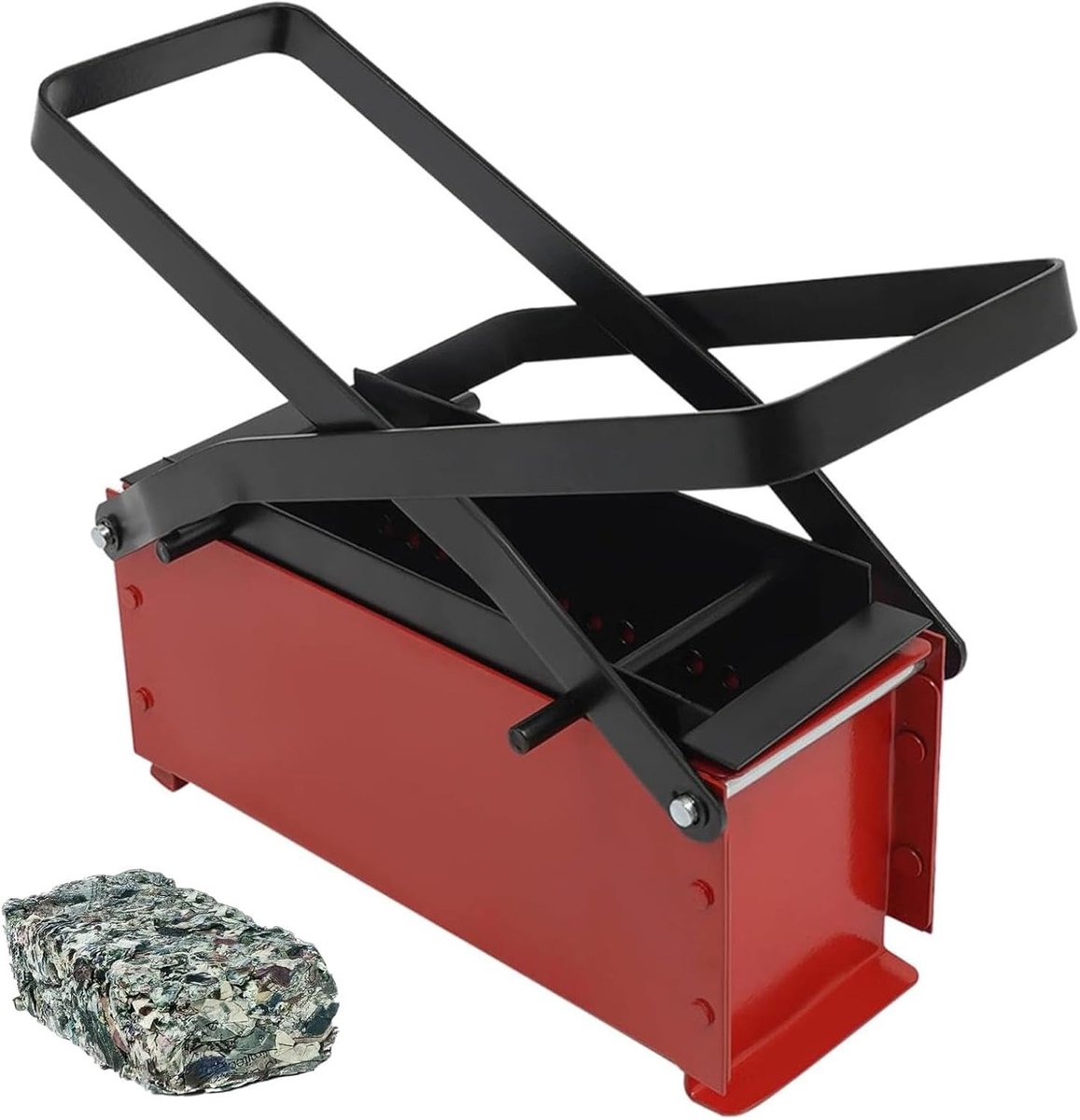 Baksteenpers - Brikettenmaker Papier - Afval Hergebruiken - Handmatige Bediening - 32x13x14cm