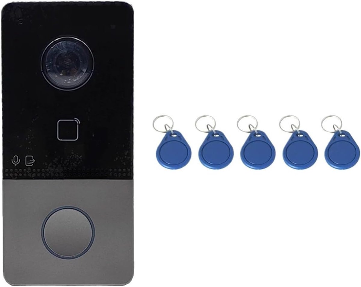 Video Deurbel - IP Camera Bel - Buiten Beveiliging - WIFI en PoE - 10x10x10 mm