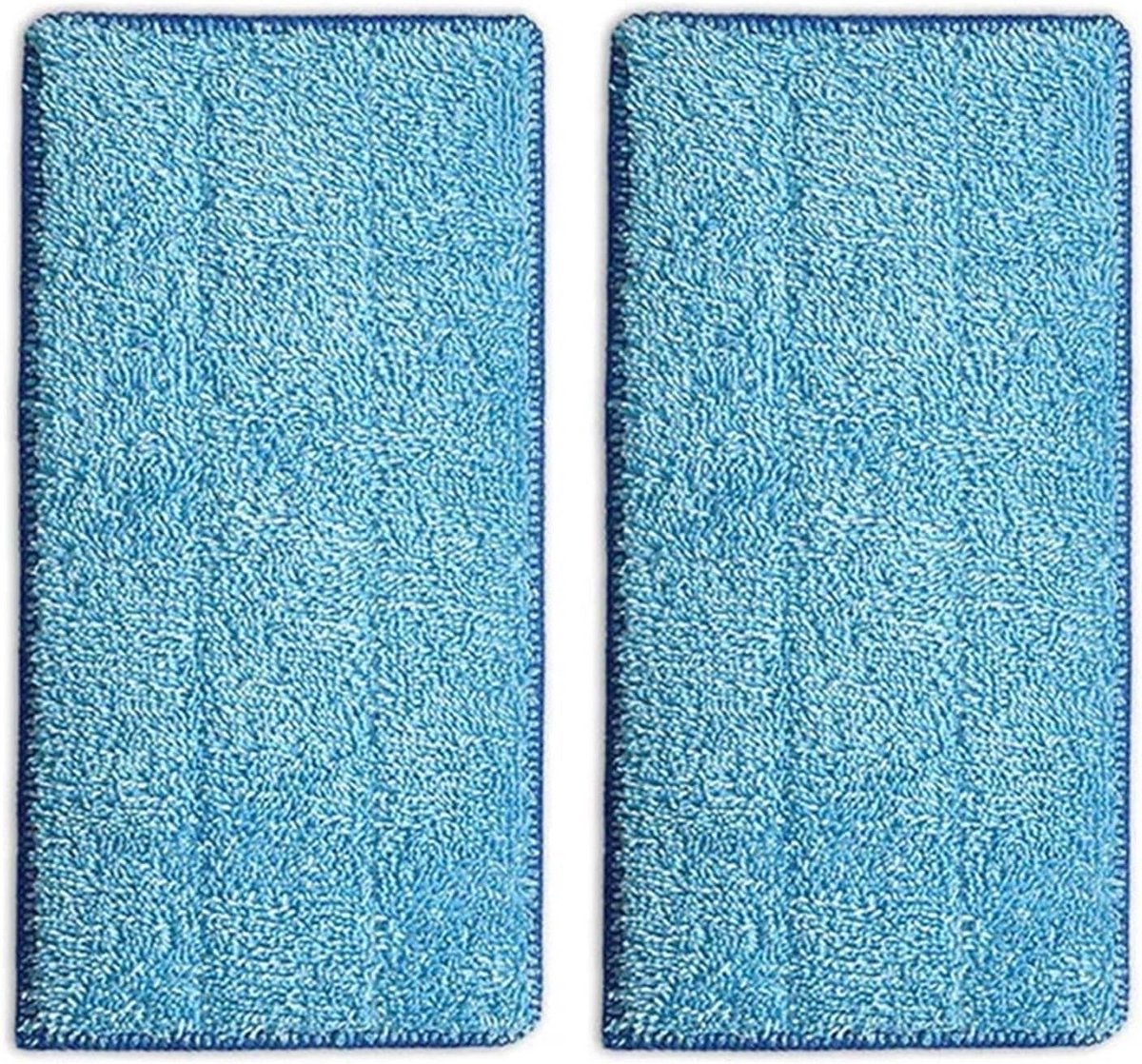 Microvezeldoeken Set - Dweil Pads - Vloer Reiniging - Herbruikbaar Wasbaar - 305 x 15 cm - Blauw