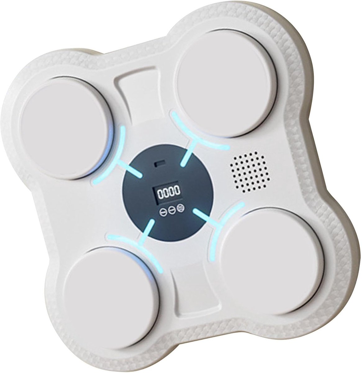 Muziek Boksmachine - Interactieve Trainer - Thuis Fitness - Reactie Training - 27.5 x 27.5 cm - Wit