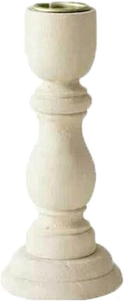 Houten Kandelaars - Kaarsenstandaard Tafeldecoratie - Bruiloft Dineren - Natuurlijk Materiaal - Houtkleur