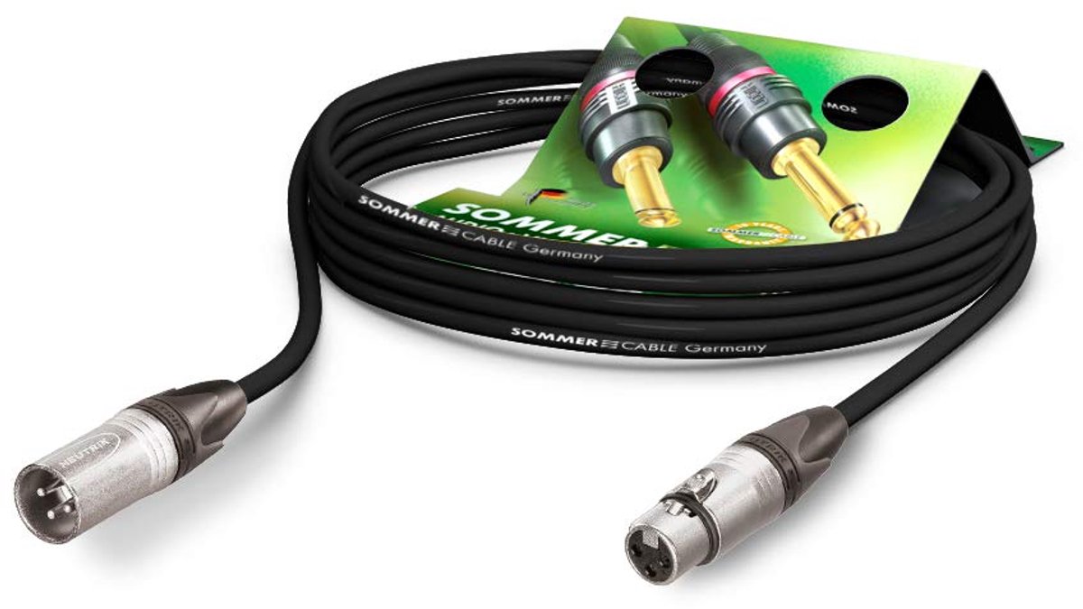 Microfoonkabel XLR - Geluidsversterking - Live Optredens - Hoge Flexibiliteit - 3 Meter - Zwart