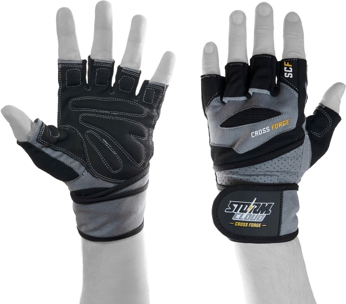 StormCloud CrossForge Serie - Sporthandschoenen - Zwart/Grijs - XL