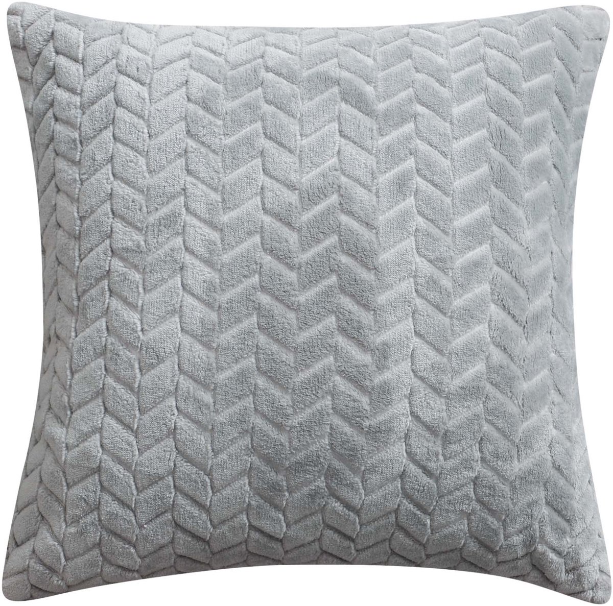 Meble odNowa Jodełka - Sierkussenhoes - Grijs - 40x40 cm - Velours