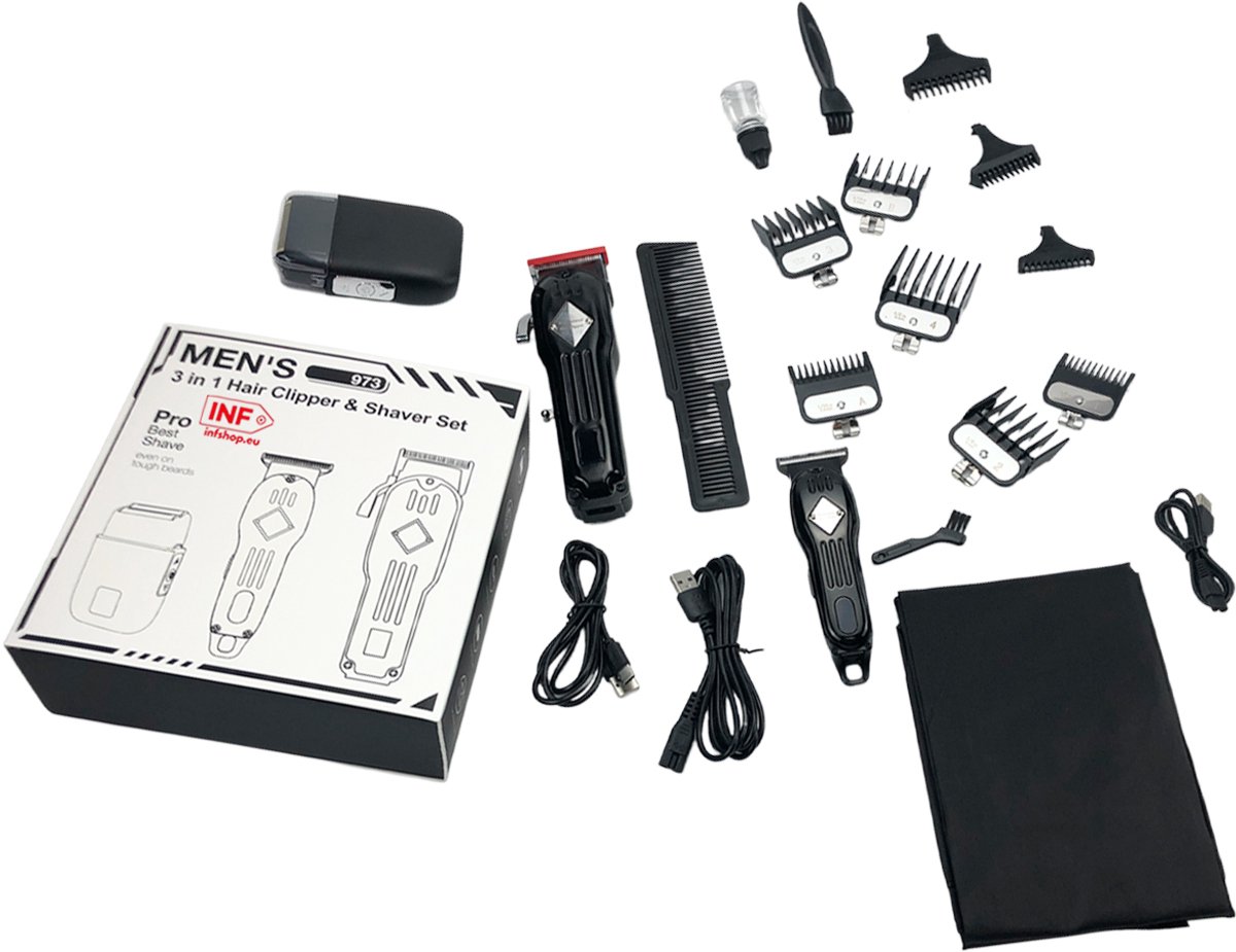 Professionele tondeuse baardtrimmerset - afbeelding 2