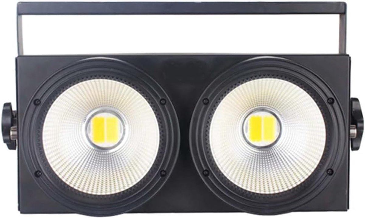 Disco Verlichting - LED Blinder - Podium Show - COB Dubbele Ogen - 2x100W - Wit Warm Wit