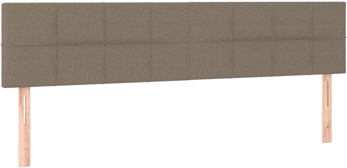 Hoofdbord met LED - Bedonderdeel hoofdeinde - Slaapkamer decoratie - Geïntegreerde LED verlichting - 160x78/88 cm - Taupe