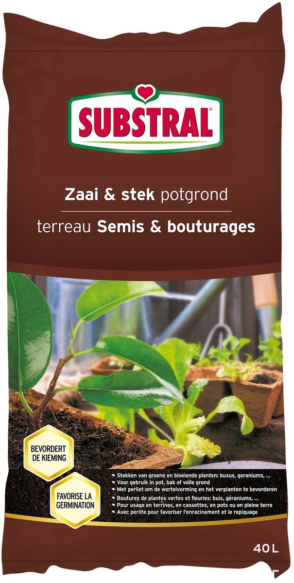Substral zaai- en Stekgrond 40lt