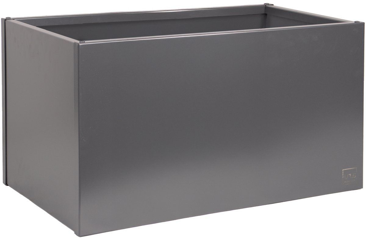 UNUS® Plantenbak Bloembak Bloempot rechthoekig 80x40x40 cm antraciet