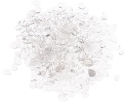 Aquarium Grind - Decoratieve Kiezels - Aquarium Decoratie - Natuurlijk Kristal - 0.5 cm - Wit