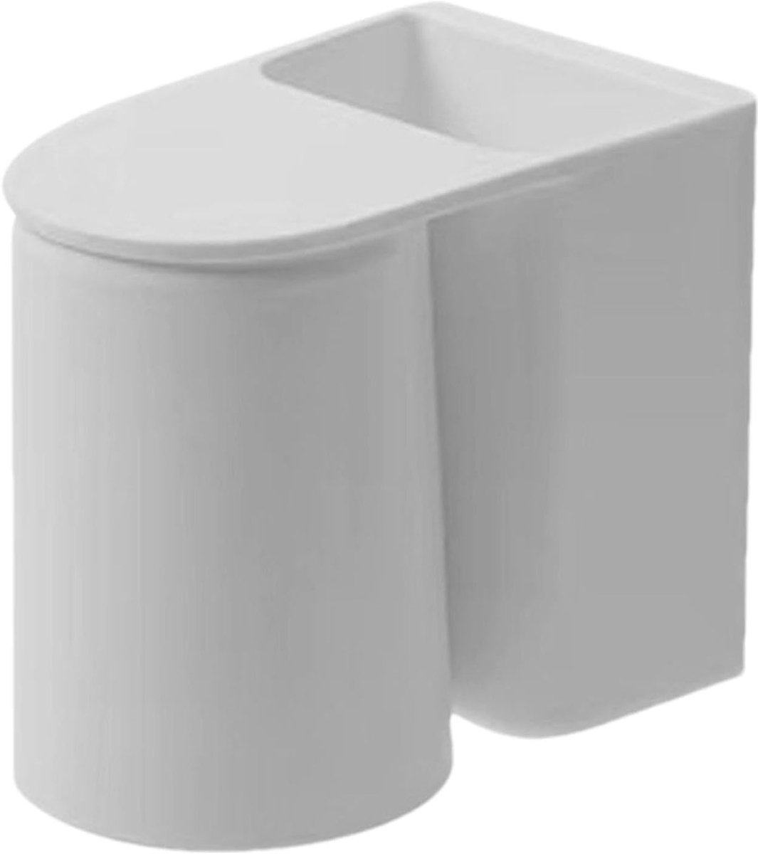 Tandenborstelhouder - Opbergrek - Badkamer organiseren - Magnetische beker - 12.8 cm lengte - Grijs