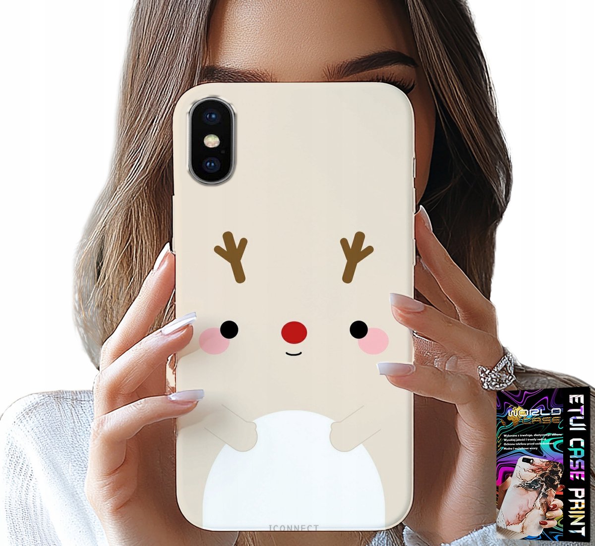 iPhone XS Max hoesje - Rendier, rendier, kerstpatronen