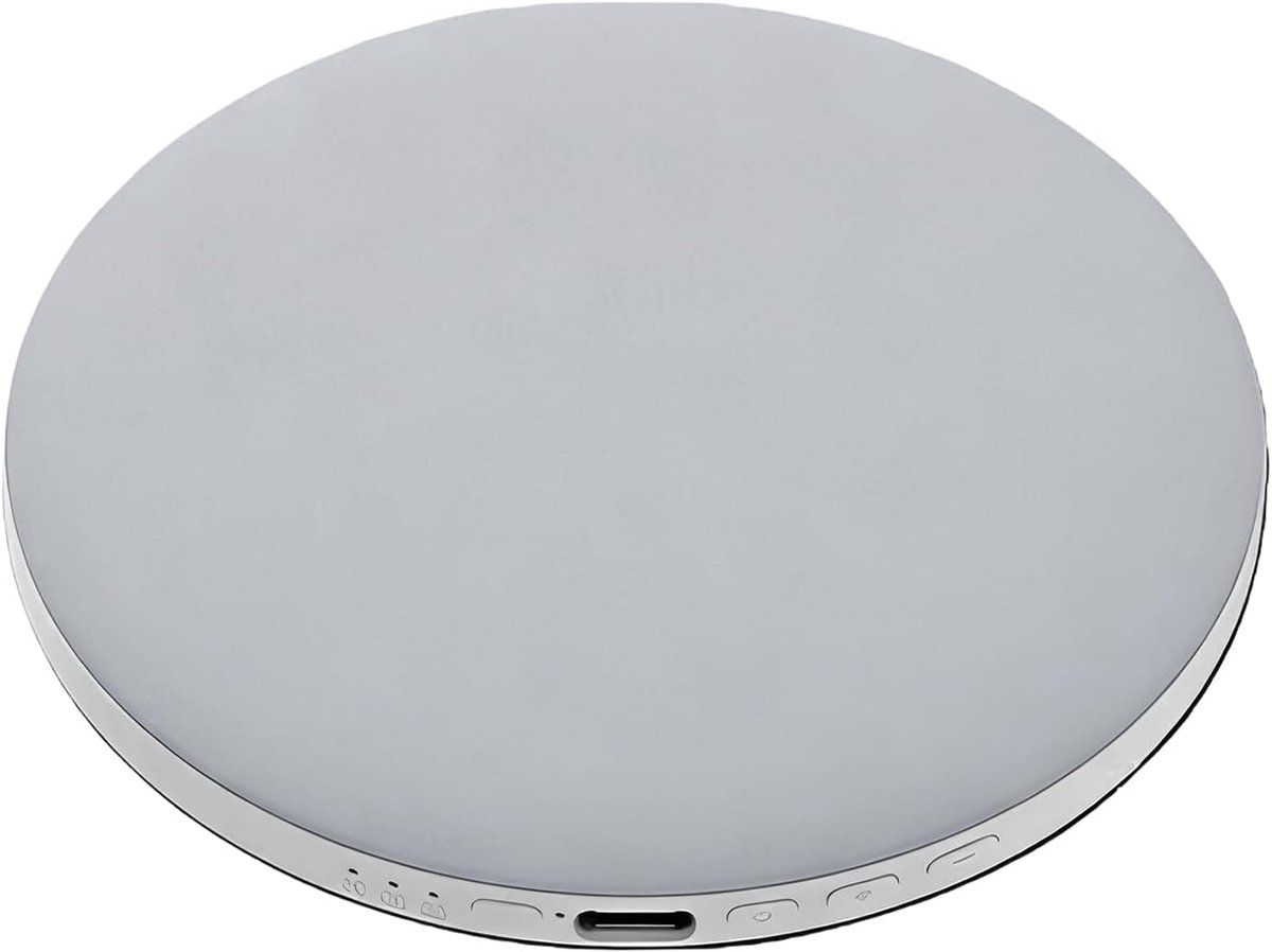 Kussen Speaker - Draadloze Luidspreker - Ontspannen Slapen - Witte Ruis Geluid - 10 x 10 x 1.5 cm - Mistgrijs