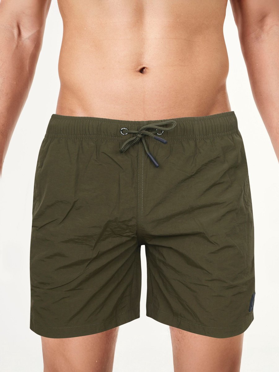 Suitable Zwembroek Plain Army Groen - Heren zwemshort - Sneldrogend — afbeelding 2