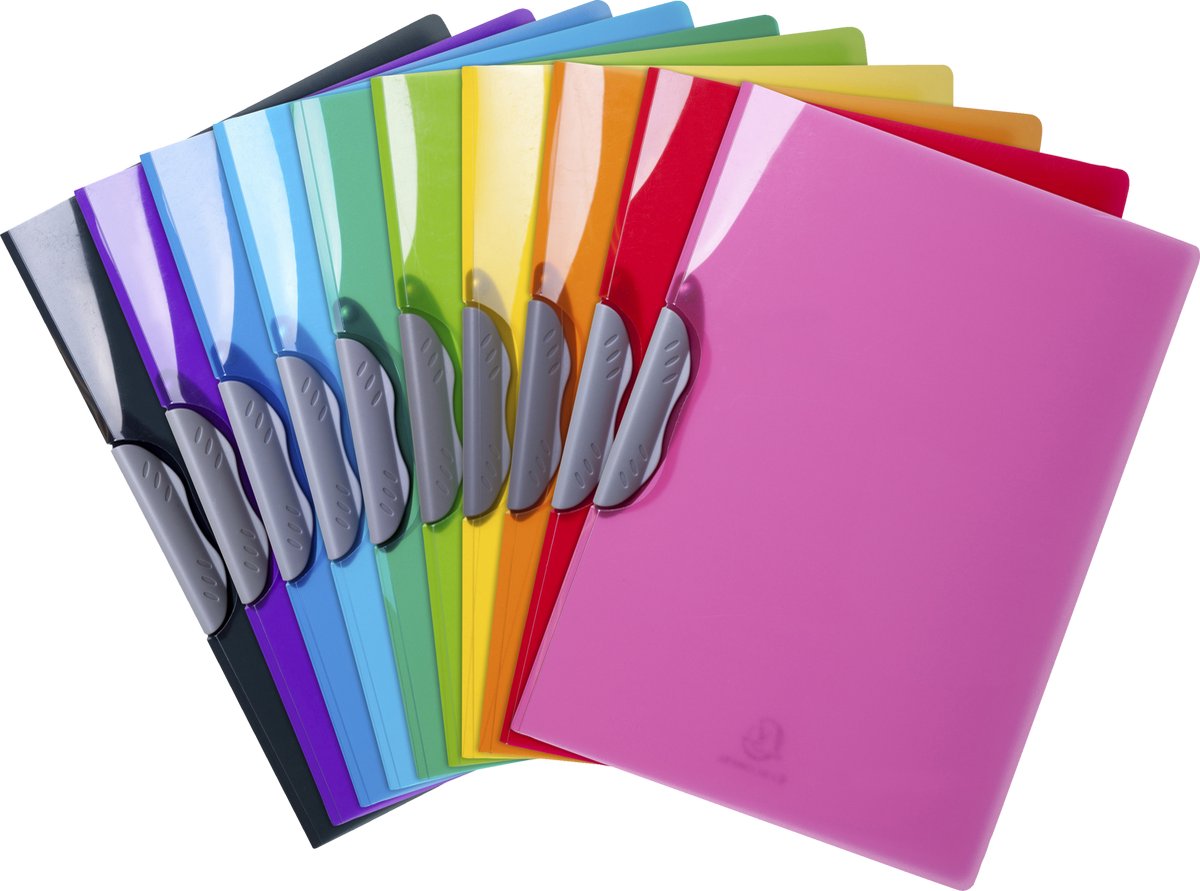 Exacompta 20x IDERAMA® PP Clip Design map - Geassorteerd - 45670E