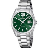 Festina F20707/8 Classics Heren Horloge Groene Wijzerplaat Staal