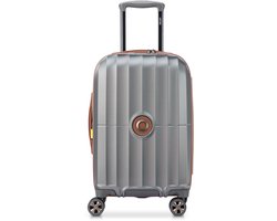 DELSEY Carrousel 2 Handbagagekoffer 55 cm – Uitbreidbaar 35–38 L – Polycarbonaat – TSA-slot – SECURITECH 2 – 5 jaar garantie - Silver