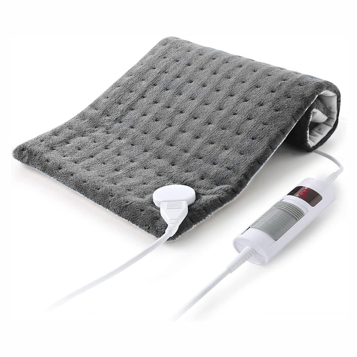SAVI® Warmtekussen Elektrisch - Warmtekussen - Warmtedeken - 6 Niveau's - Grijs - 32cm x 16cm x 9cm