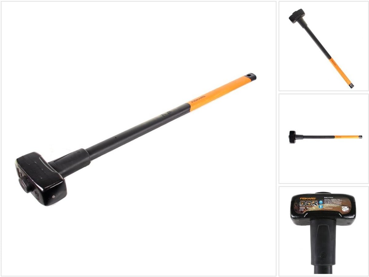 Voorhamer XL - Zware hamer - Palen slaan - Trillingsdempende steel - 90 cm steel
